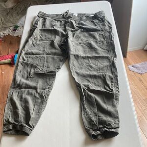 GAP Olive Green Drawstring Jogger Pants